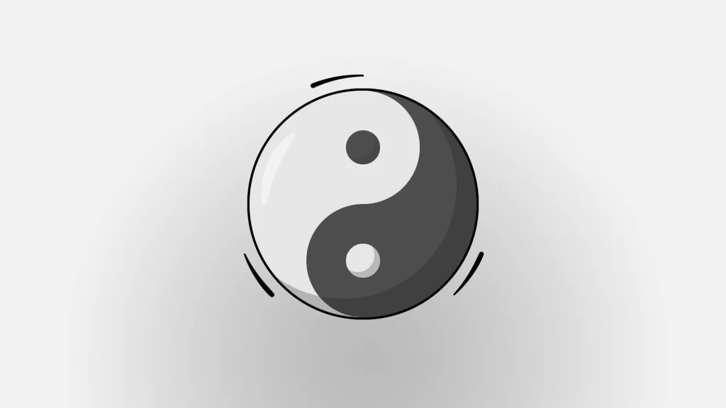 Make a Taijitu with adobe illustrator
